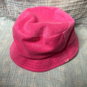 Hollister Pink Terry Cloth Hot Pink Bucket Hat